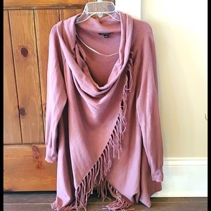 L/XL Soft Fringe Cardigan